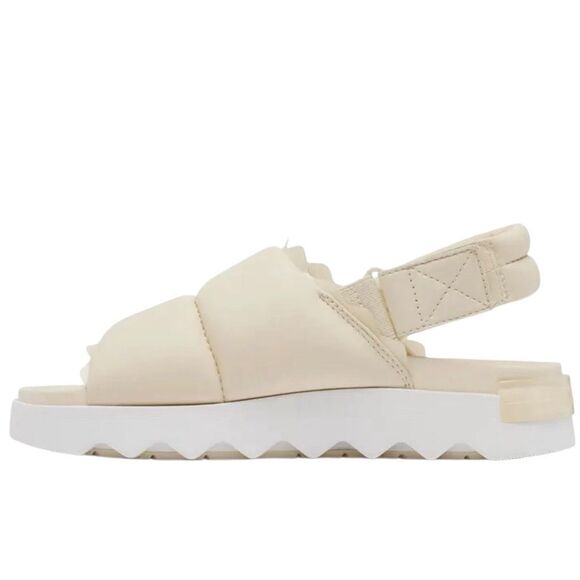 Quilted Sorel Dayspring 9puffy strappy sling back chunky platform sporty sandals - Picture 7 of 7